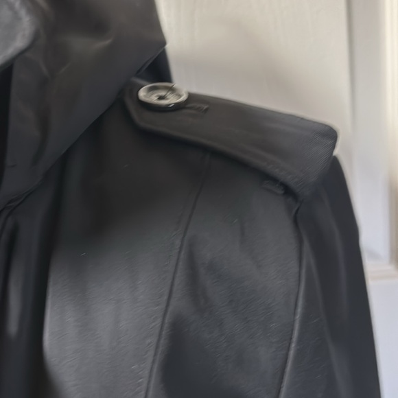 Michael Kors Single Breasted Black Trench Coat - Picture 5 of 11